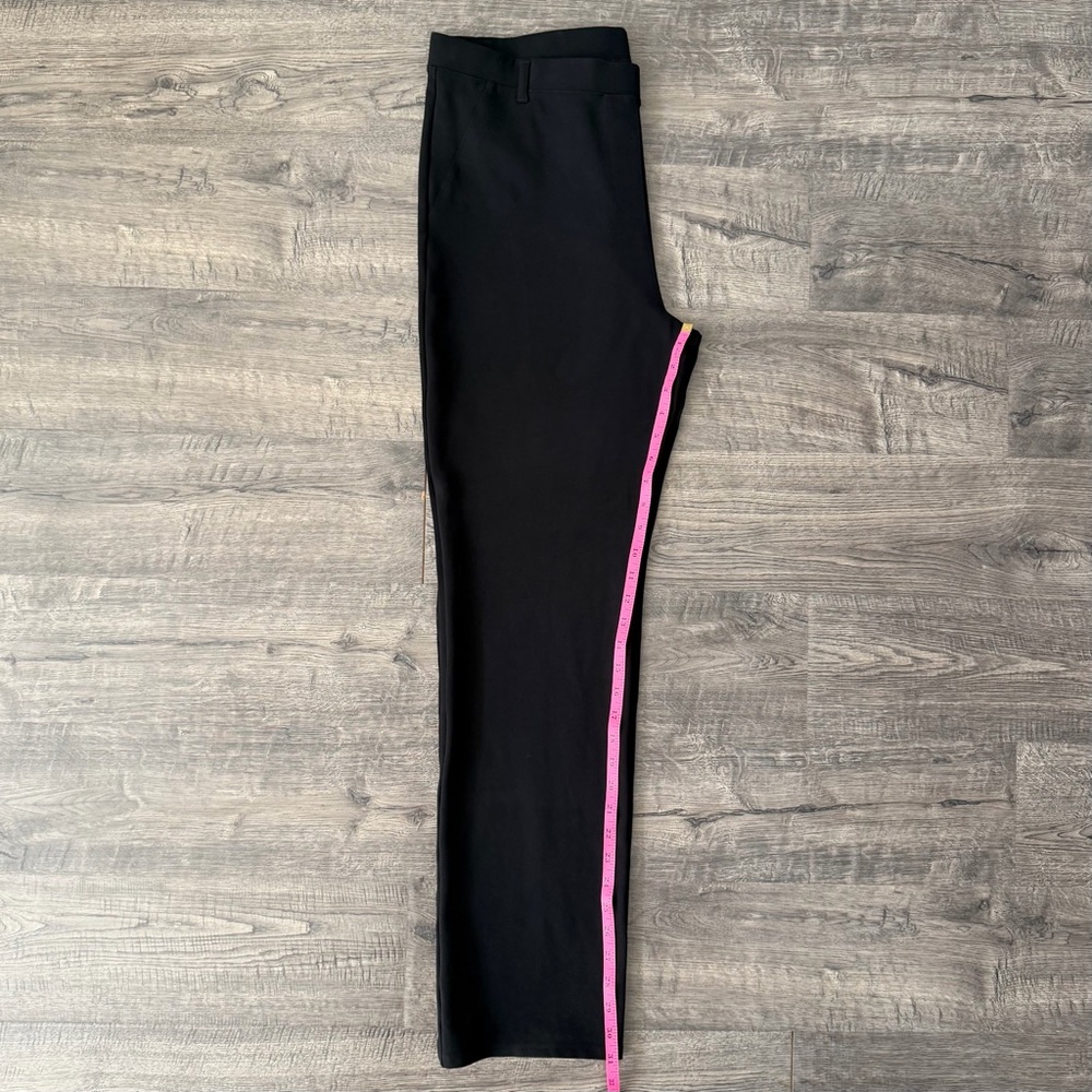Quince Ultra Stretch Ponte Straight Leg Pants Black XL Tall 32 Inseam - Picture 11 of 12